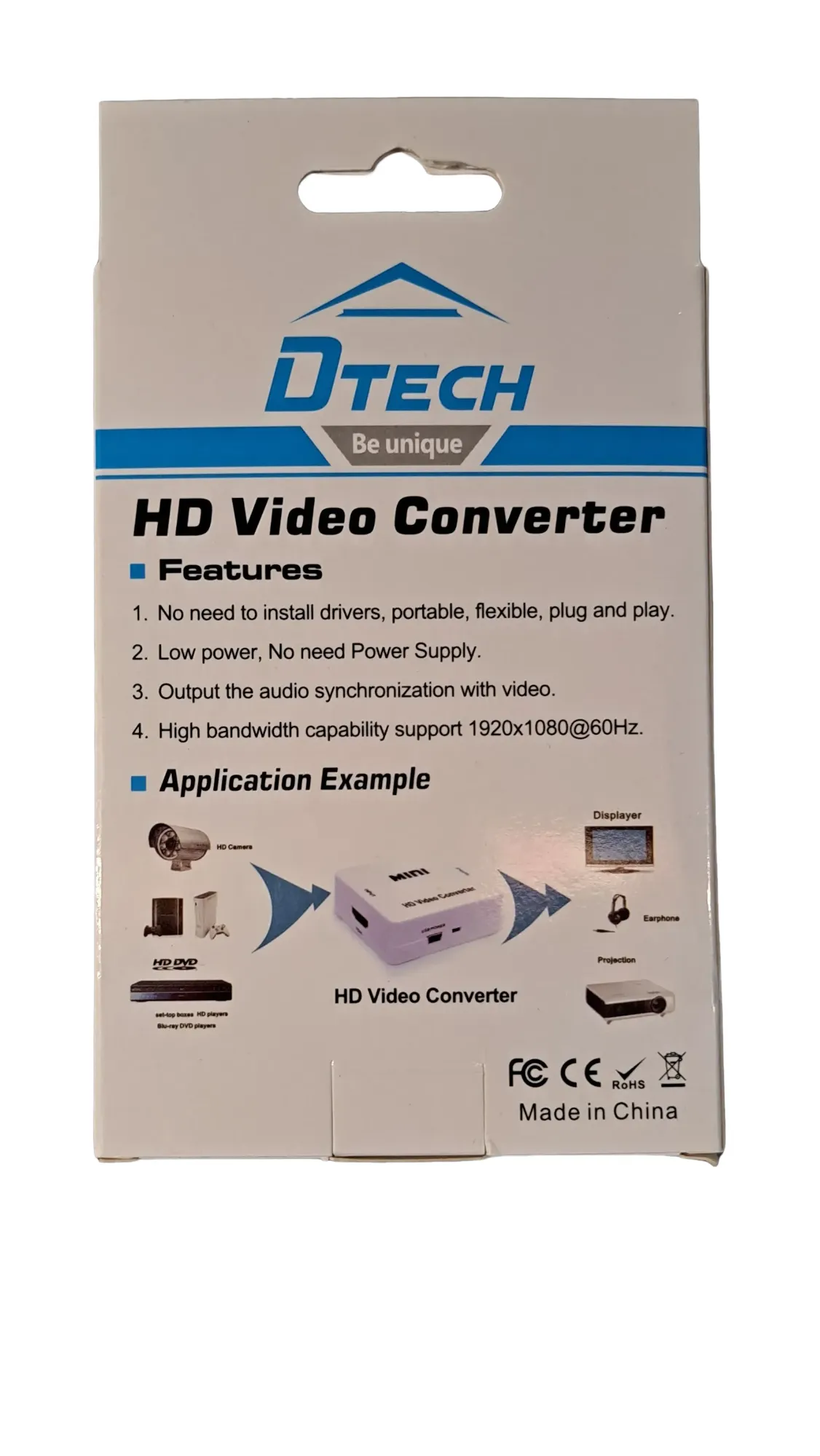 مبدل HDMI به VGA مدل DTECH