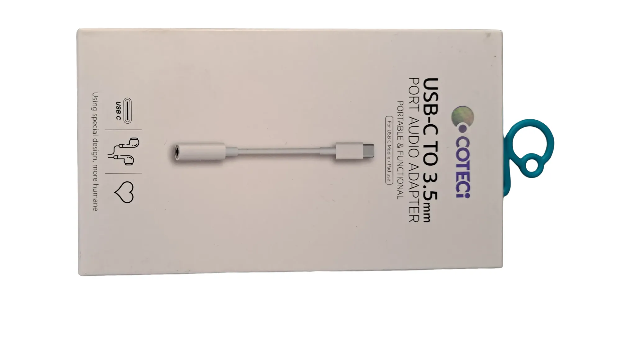 مبدل USB-C به جک ۳.۵ میلی‌متری صوتی برند کوتسی